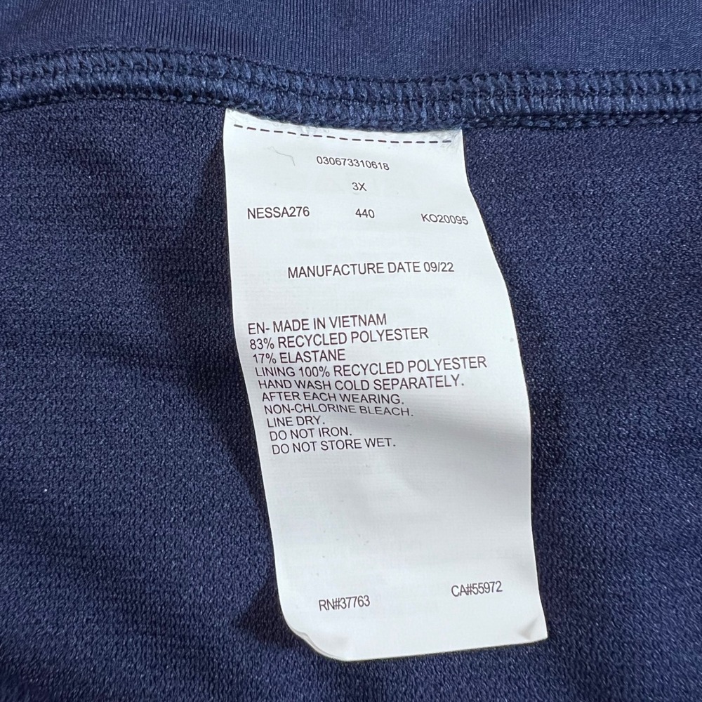 Nike Women's Swim High Waist Bikini Bottoms Navy Blue NESSA276 Plus Size 3X NEW - Picture 8 of 14